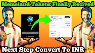 Memes token withdraw Received |  Memeland airdrop new update | Memeland airdrop new task