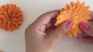 МК Хризантема из фоамирана. Цветы из фоамирана своими руками // DIY Foam Flowers