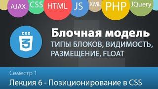 Лекция 1.6 - Web - Блоки и позиционирование в CSS