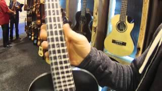 NAMM 2016 Kala Jazz Tenor Ukulele in Metallic Black Sparkle