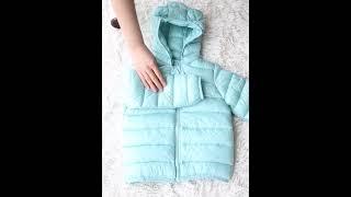 Cute Baby Girls Jacket Kids Boys Light Down Coats With Ear Hoodie Spring Girl Clothes Infant Childre