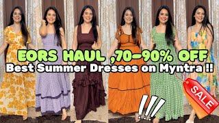 Myntra EORS Haul 70-90% off  | Best Summer Cotton Maxi Dresses | edgyetika | #myntra #maxidress