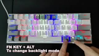 Fizz K617 Backlight settings