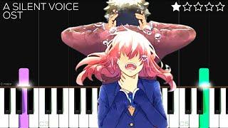 Koe no Katachi (A Silent Voice) OST - Lit | EASY Piano Tutorial