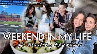 VLOG: last ultrasound, girls sleepover(!!), college football game + perfect fall weekend!