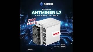  USED SALE!!!  Bitmain Antminer L7 (Used)