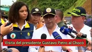 Visita del presidente Gustavo Petro al Chocó.. Luis Fernando Velasco ministro