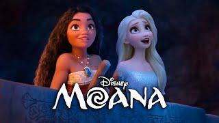 Moana and Elsa saving the island | Forest Spirit Frozen 3 [Fanmade Scene]