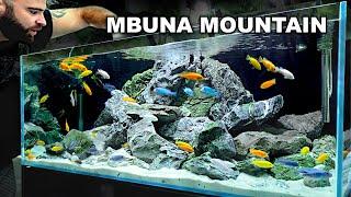 Mbuna Mountain: EPIC Cichlid 4ft Aquascape Tutorial