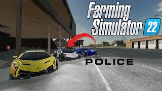 WE LOOTED POLICE CAR IN FARMING SIMULATOR