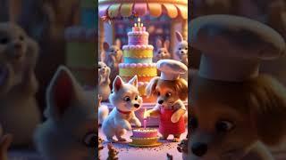 “Mishti Dog's Cute Cake Shop | Mini Dog Bakery Story | Adorable Puppy Birthday Moment”