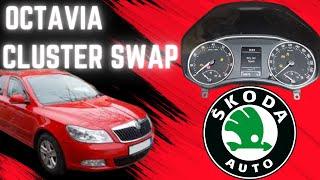 Instrument Cluster Replacement & Immo Data Transfer By VVDI2 On Skoda Octavia 1Z