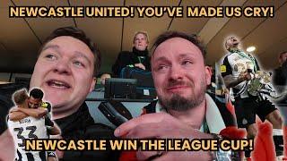 Eddie Howe and Newcastle United, you've made us CRY! Toon fans left STUNNED by Carabao Cup win