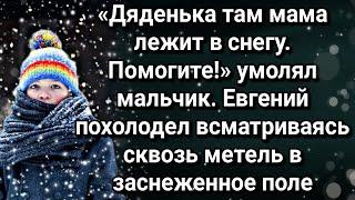 «Дяденька там мама лежит в снегу. Помогите!» умолял мальчик. Женя похолодел глядя в заснеженное поле