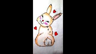 How to Draw a Very Cute Rabbit | Step by Step for Beginner