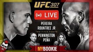  UFC 307: ALEX PEREIRA x KHALIL ROUNTREE + PENNINGTON x PENA | LIVE STREAM!