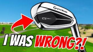 I expected these NEW TaylorMade Qi irons to be TERRIBLE...