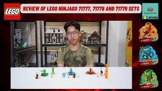 Review of LEGO Ninjago 71777, 71778 and 71779 sets from the 2023 release