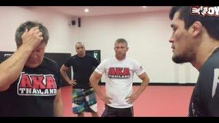 Salim Muhiddinov and UFC6 champ Oleg Taktarov  (Guillotine for MMA) MMA lesson