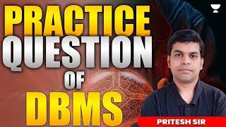 Practice questions of DBMS Computer Science And IT | GATE 2025 Exam