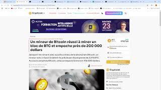 ENCORE UN MINEUR CHANCEUX SUR BITCOIN ? VRAIMENT