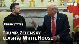 Trump and Zelensky in extraordinary Oval Office shouting match | AFP