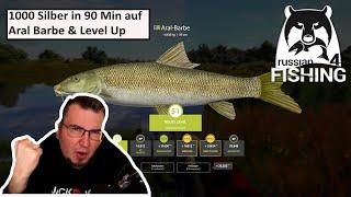 1000 Silber in 90 min auf Aral Barbe & Level 51 | Russian Fishing 4 | Deutsch | UwF