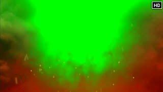 Fire green screen effects HD footage With smoke | chroma key effect