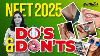 NEET 2025 | DO'S & DON'TS | Mayarani C S