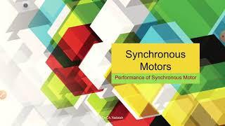 Synchronous Motor performance analysis-1