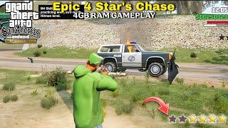 Epic 4 Star Chase  GTA San Andreas Definitive Edition Android | 4GB RAM Gameplay