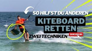 Kiteboard am Wasser bringen - 2 Techniken