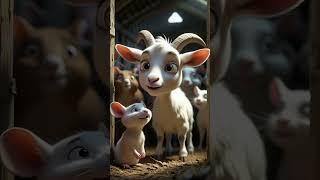 Goat’s Terrifying Encounter in a Haunted Barn!  (Short Storytelling Film | No Dialogue) #shorts