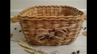 #7 DIY Paper Basket Weaving "The Melange Style Basket" Tutorial. English Subtitles.