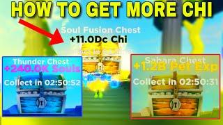 How To Get More Chi, Souls, Pet Exp, And Gems From All Chests in Ninja Legends ~ Roblox