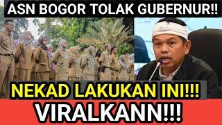 TOLAK GUBERNUR!! Viral ASN bogor Nekad akan masuk jam 8.00, TIDA IKUT ARAHAN KANG DEDI!!