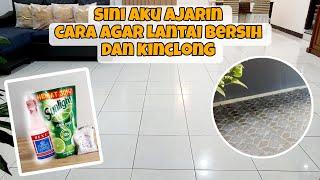 SINI AKU AJARIN⁉️TIPS MEMBERSIHKAN LANTAI GRANIT DAN LANTAI KERAMIK AGAR BERSIH DAN KINCLONG‼️