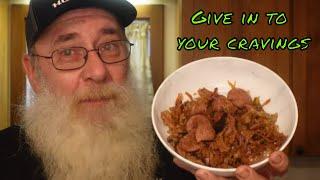 What's cooking with The Bear? Fried cabbage and Polish Kielbasa with a twist