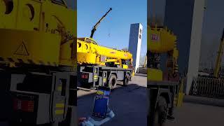 16 ton homemade crane, three rows of legs, 6 hydraulic legs, 0.5m telescopic counterweight