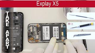 How to disassemble  Explay X5 Take apart, Tutorial