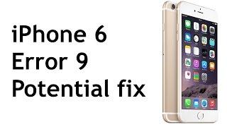 iPhone 6 Error 9 Potential Fix