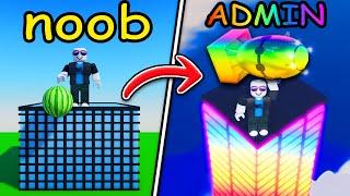 i went from NOOB to PRO in Roblox throw stuff for money...