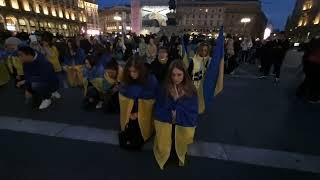 Prayer for peace in Ukraine -  Anti-war protests across Milan