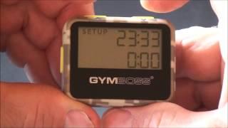 Gymboss Timer Setup and Operating Tips