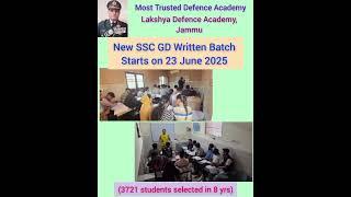 SSC GD / SSC Written / SSCGD Exam / SSC GD 2025 / Lakshya Defence Academy, Jammu