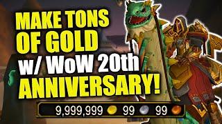 WoW 20th Anniversary Event GOLDMAKING GUIDE | Make TONS OF GOLD! WoW War Within Goldfarming | 11.0.5