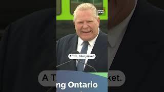 Doug Ford interrupts reporter to compliment his jacket  #Ontario #Toronto