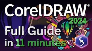 CorelDRAW - Tutorial for Beginners in 11 MINUTES!  [ UPDATED ]