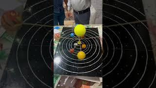 Solar system working model school project on space