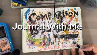 art journal with me // REAL TIME 9 MINS // no talking, lo-fi music